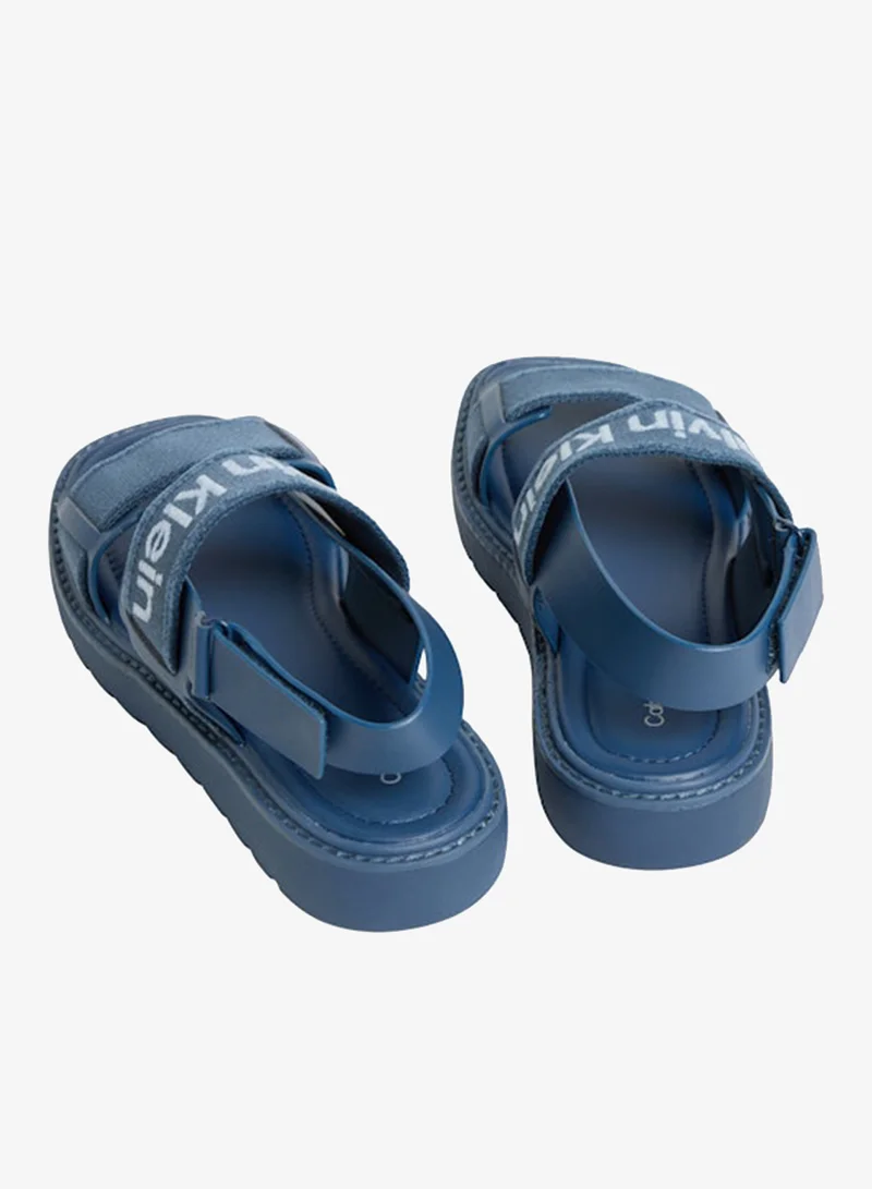 Calvin Klein Key Largo Square Toe Webbing Strap Sandals for Women | Best Price UAE